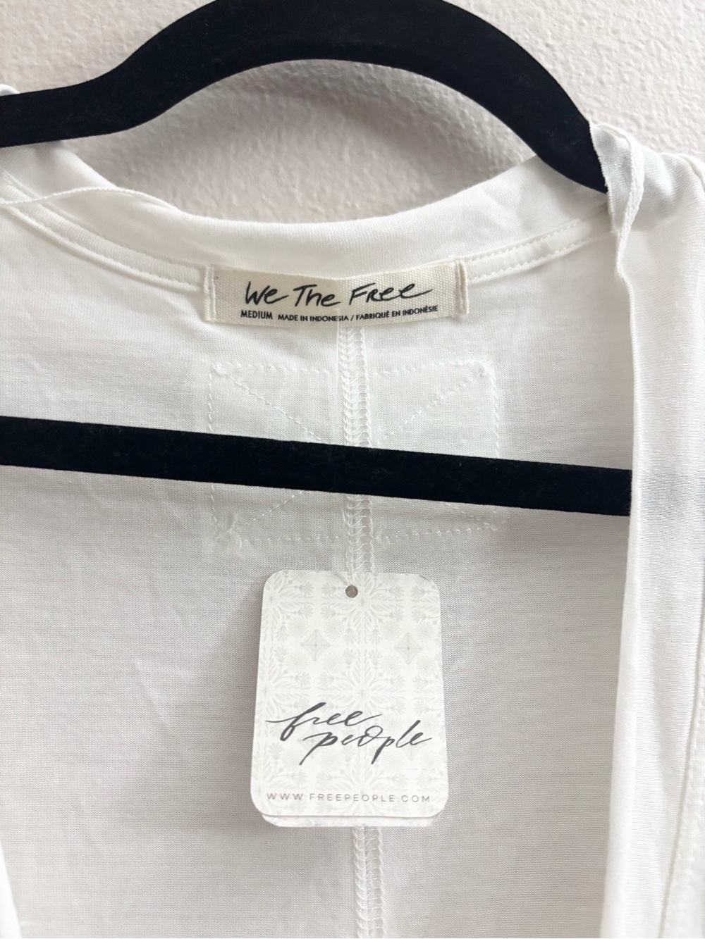 SOLD NWT Free People We The Free x Revolve Fresh & Clean Top in Ivory - Picture 7 of 10